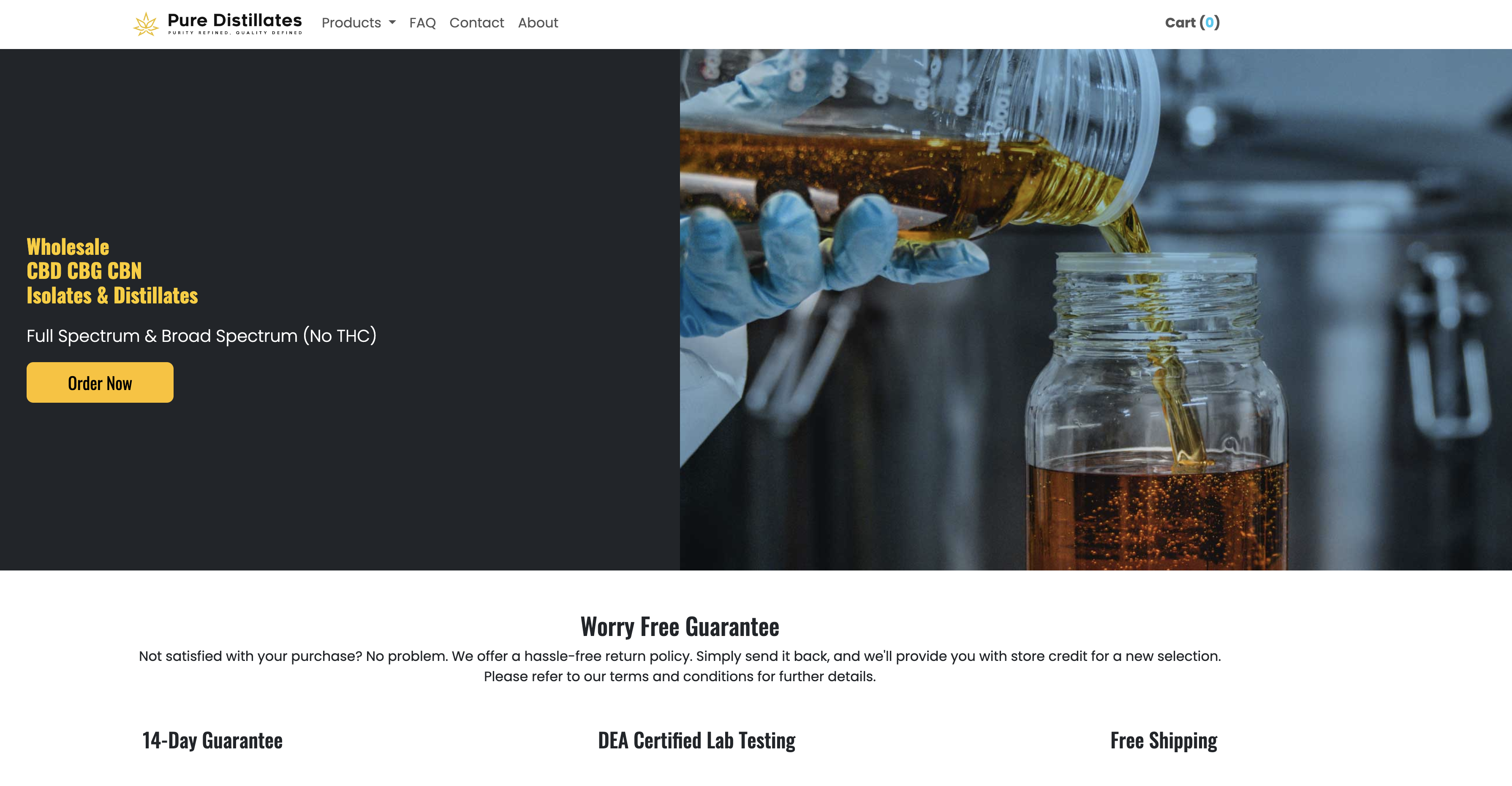 Pure distillates